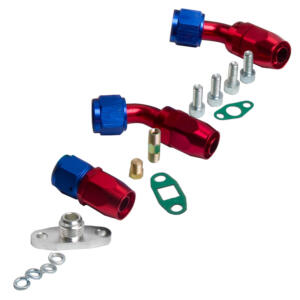 Stage III T04E T3/T4 Turbo Charger + Oil Feed + Drain Line Kit