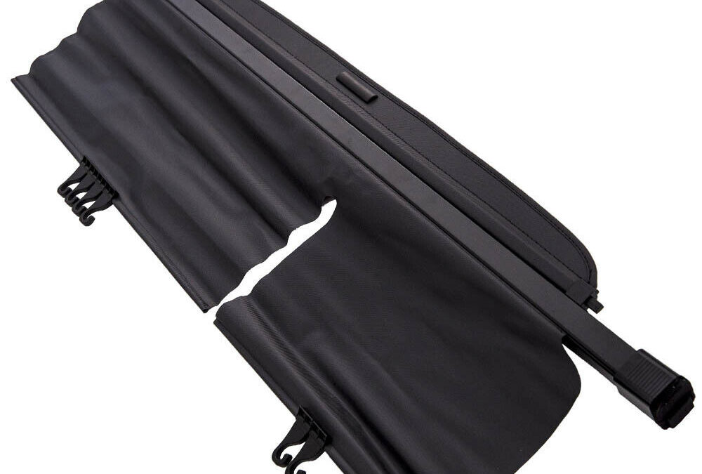 Retractable Cargo Cover Black Trunk Shade PVC Leather For Honda CRV 2002-2006